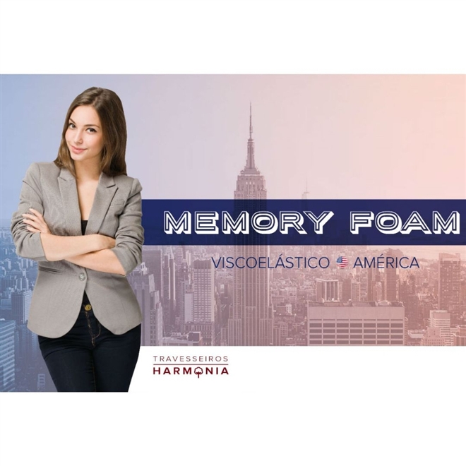 Travesseiro King 50x90 Memory Foam America Harmonia