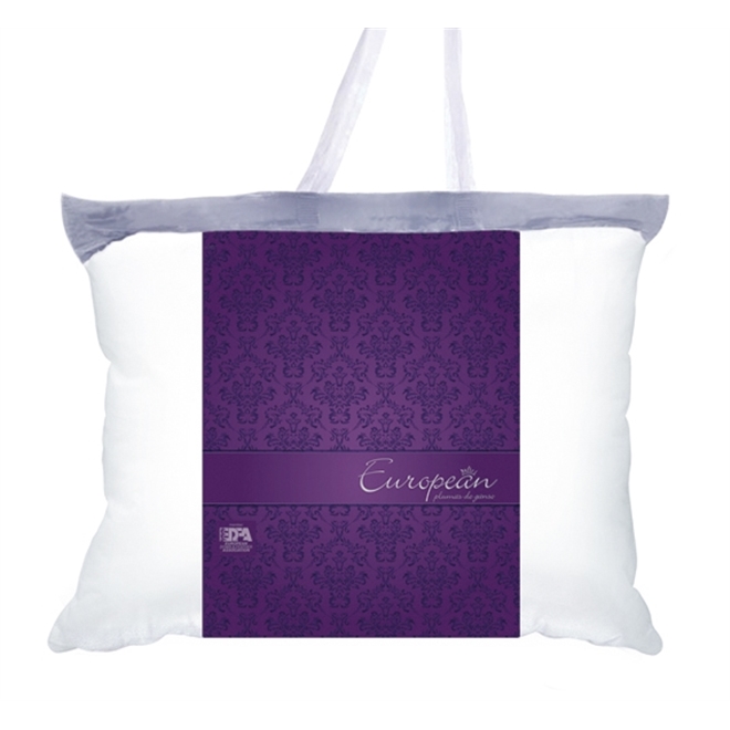 Travesseiro 100% Plumas de Ganso Selecionadas European King 50x90cm - Plooma