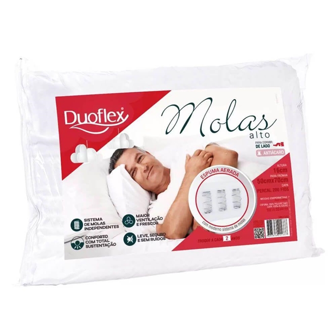 Travesseiro de Molas MN1100 Duoflex