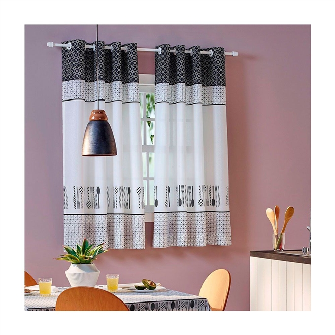 Cortina Para Cozinha Toscana Basic Gourmet Santista