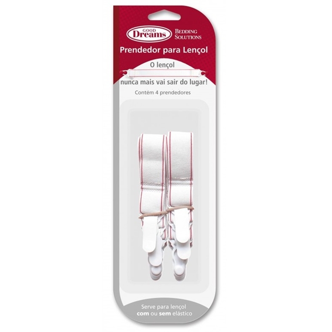 Kit Prendedor Para Lençol Com Ou Sem Elástico Rápido E Prático Sonho e Conforto