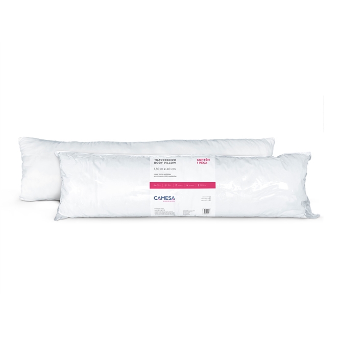 Travesseiro de Corpo Body Pillow 40x130cm Camesa
