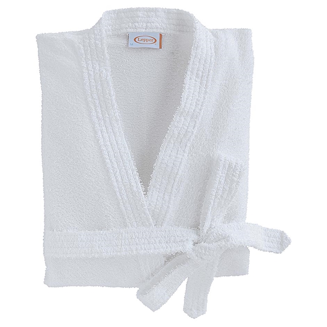 Roupão Quimono Adulto Felpudo Malibú Branco Tamanho M Lepper