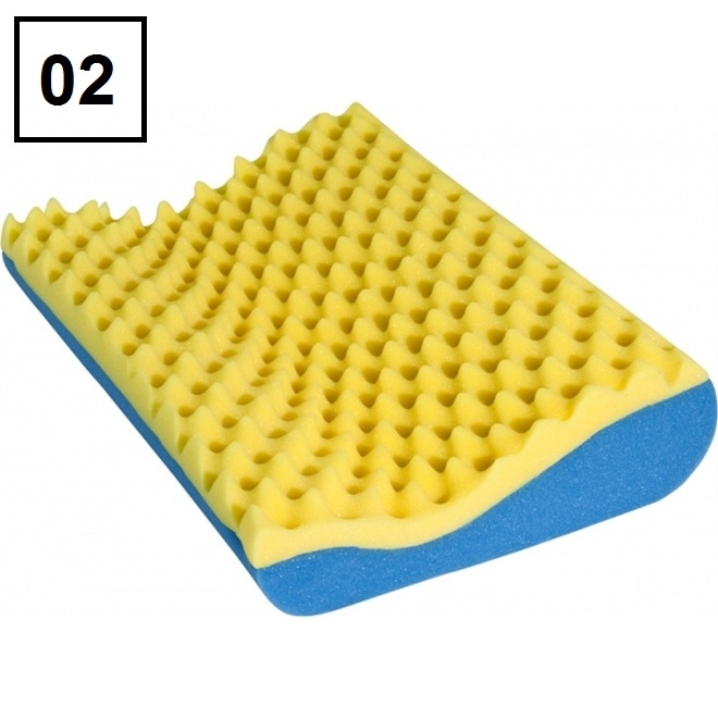 Kit 02 Travesseiros Cervical Comfort Luck Ortopédico Caixa de Ovo Luckspuma