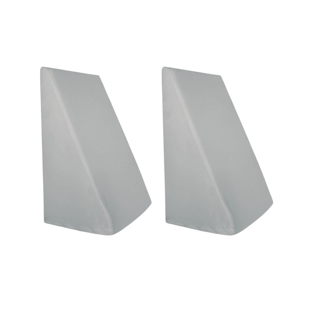 Kit 2 Capas Para Triângulo Malha 100% Algodão Cinza Arrumadinho Enxovais