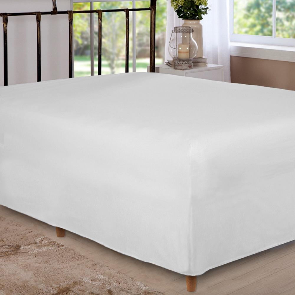 Lençol de Elástico Box Conjugado Unibox Queen Branco Arrumadinho Enxovais