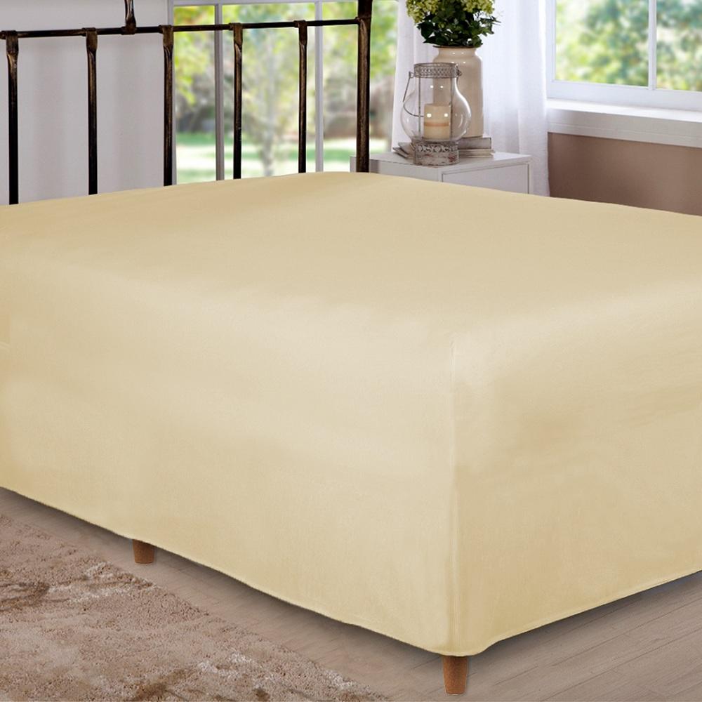 Lençol de Elástico Box Conjugado Unibox Queen Cru Arrumadinho Enxovais