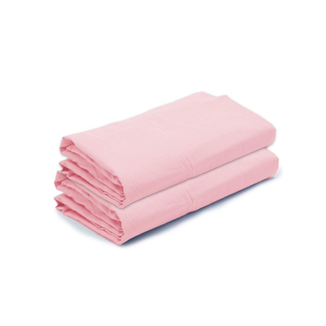 Kit 2 Lençóis de Elástico Avulso Berço Desmontável 70cm x 100cm x 15cm Rosa Arrumadinho Enxovais