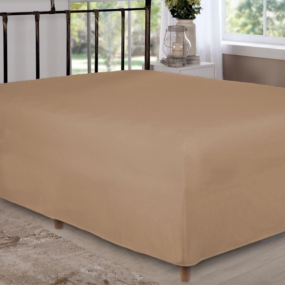 Lençol de Elástico Box Conjugado Unibox Queen Nude Arrumadinho Enxovais