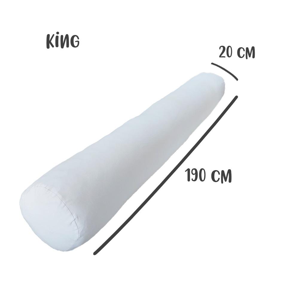 Capa Para Rolo De Cabeceira King 190x20cm Branco Arrumadinho Enxovais