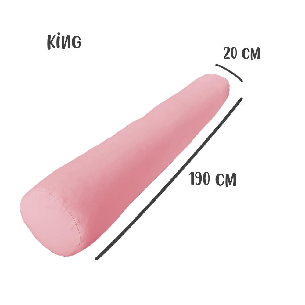 Capa Para Rolo De Cabeceira King 190x20cm Rosa Arrumadinho Enxovais