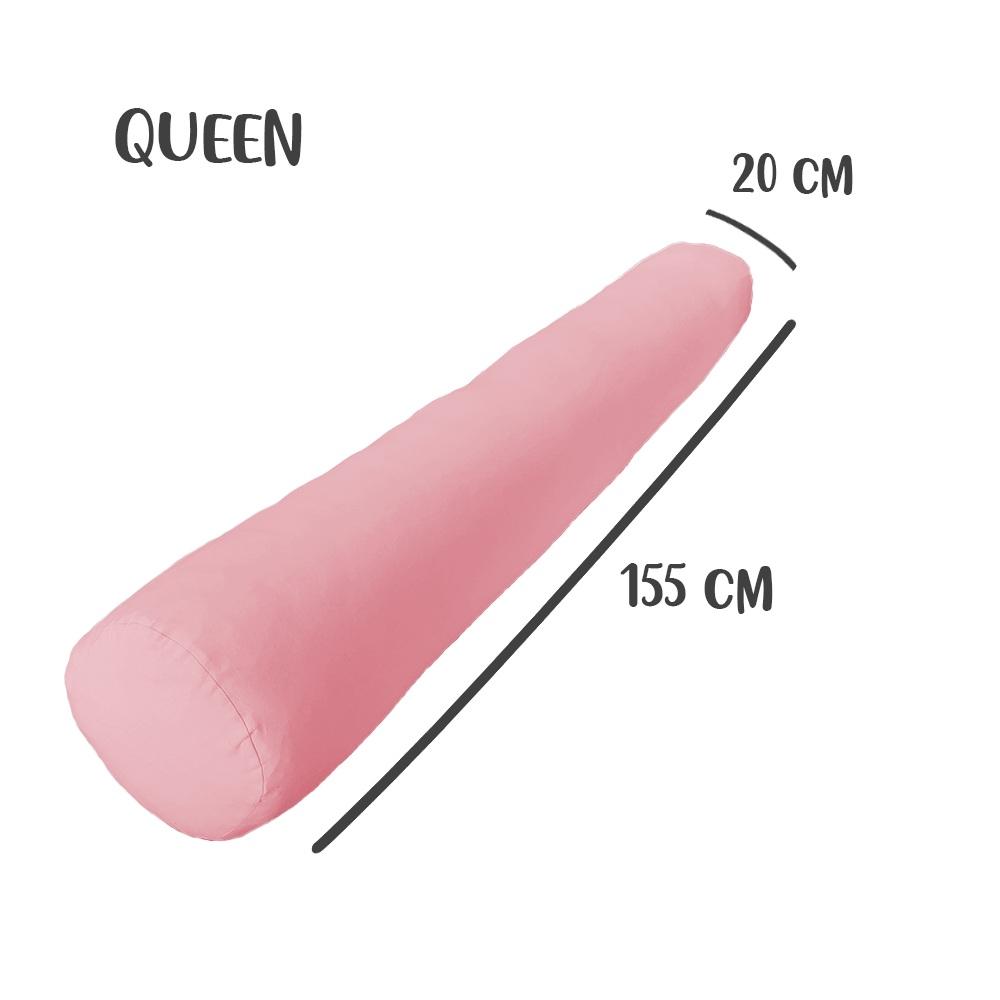 Capa Para Rolo De Cabeceira Queen 155x20cm Rosa Arrumadinho Enxovais