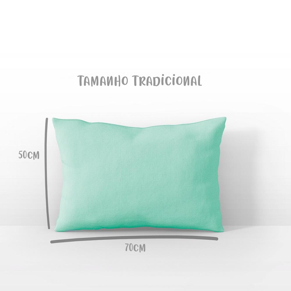 Fronha Avulsa 50cm x 70cm Lisa Malha 100% Algodão Verde Arrumadinho Enxovais