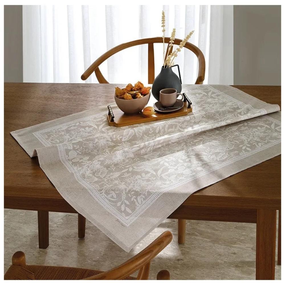 Toalha Centro de Mesa Chá Quadrada 78x78 cm Clean Renova Alana Dohler