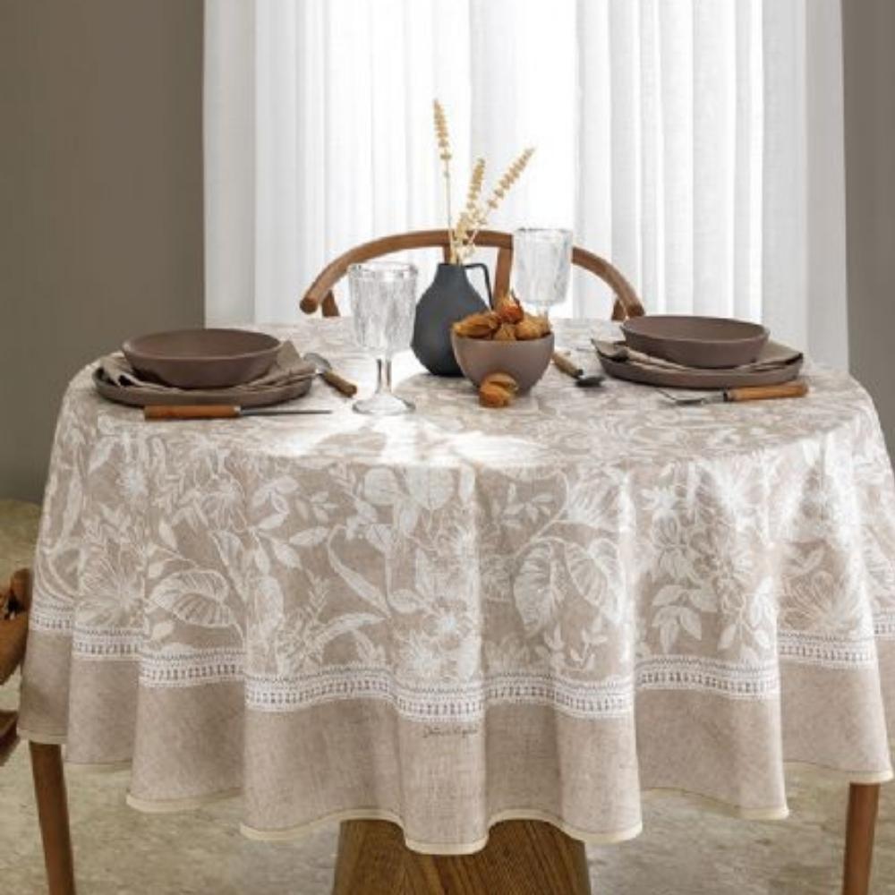 Toalha De Mesa Redonda 8 Lugares 1,80 m Clean Renova Alana Döhler