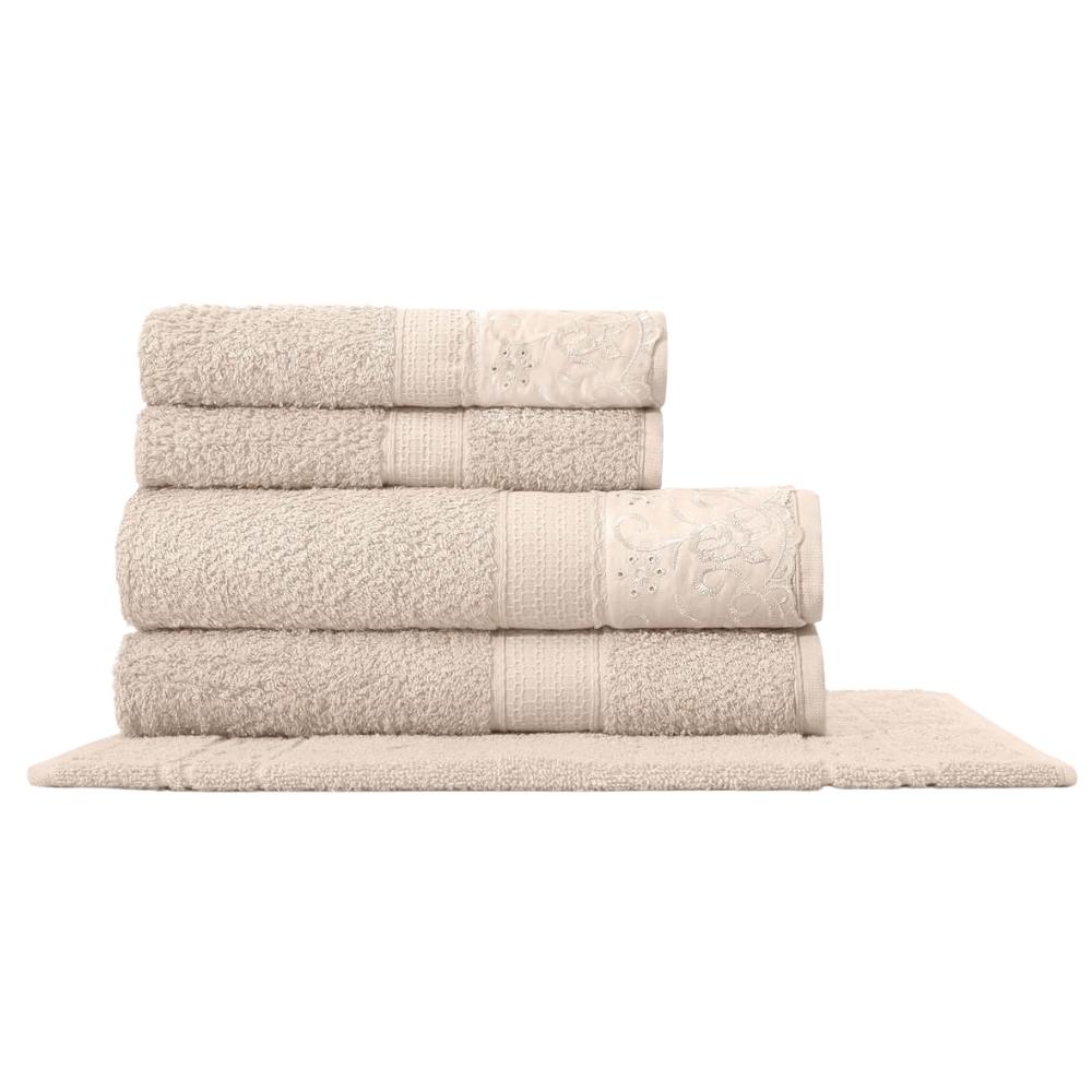 Jogo De Banho 5 Peças Melody Com Renda Alice Marfim Buettner