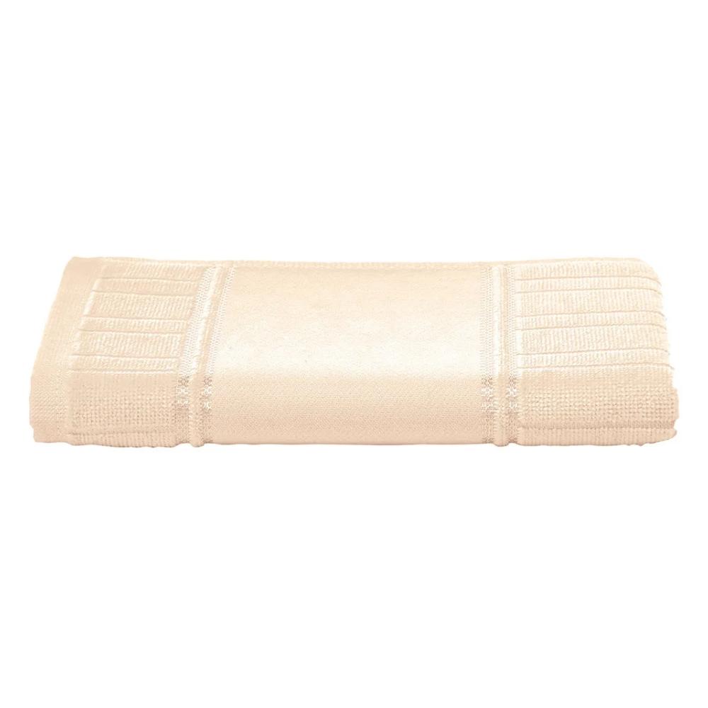 Toalha De Lavabo Velour Artesanalle Bege Cor 12445 Dohler