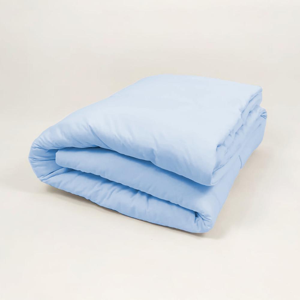 Edredom Para Cama Júnior em Malha 100% Algodão Azul Arrumadinho Enxovais