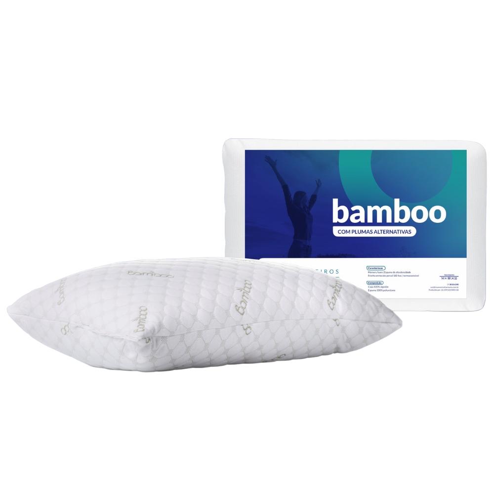 Travesseiro Bamboo Plumas Alternativas 50x70cm Harmonia Travesseiros