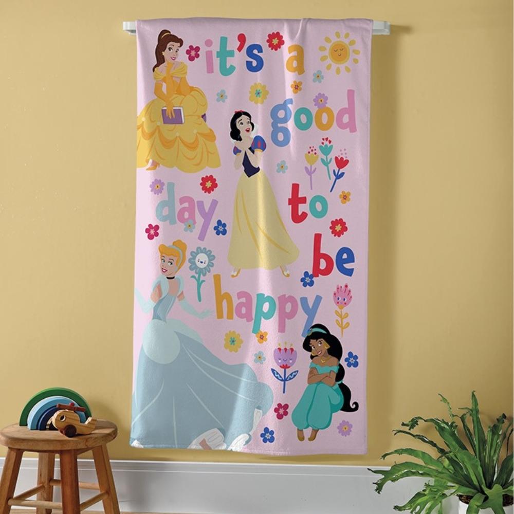 Toalha de Banho Infantil Felpuda Princesas 03 Dohler