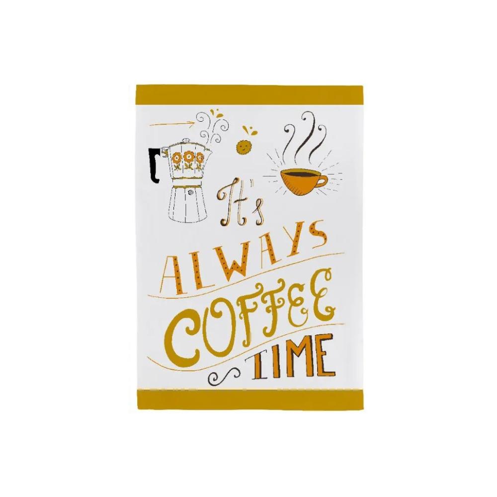 Pano De Copa Basic Coffee Ocre Teka