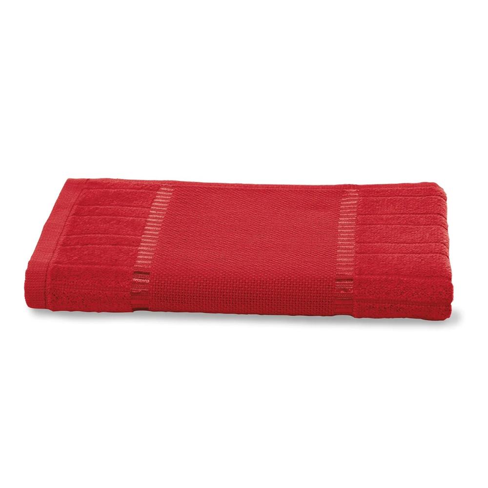 Toalha de Lavabo Velour Para Bordar Vermelha Dohler