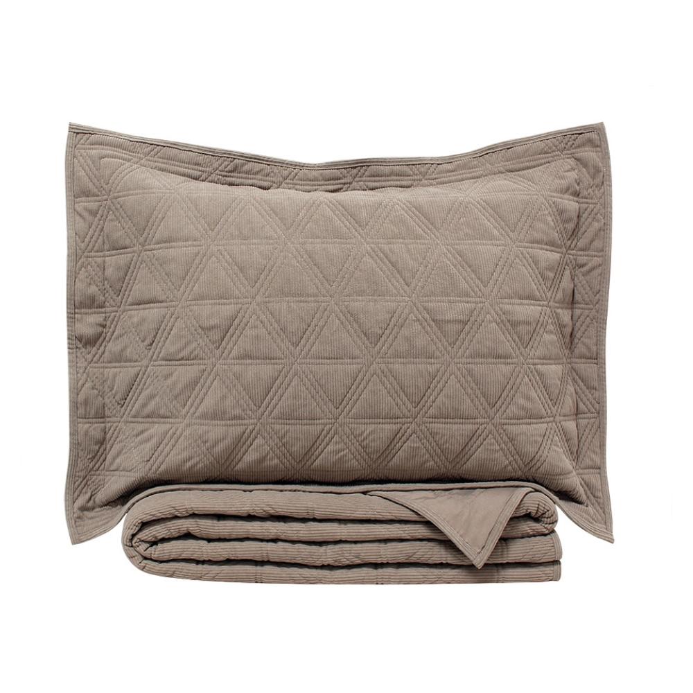 Kit Colcha 3 Peças Bristol Super King 2,80x3,00m Bege Corttex