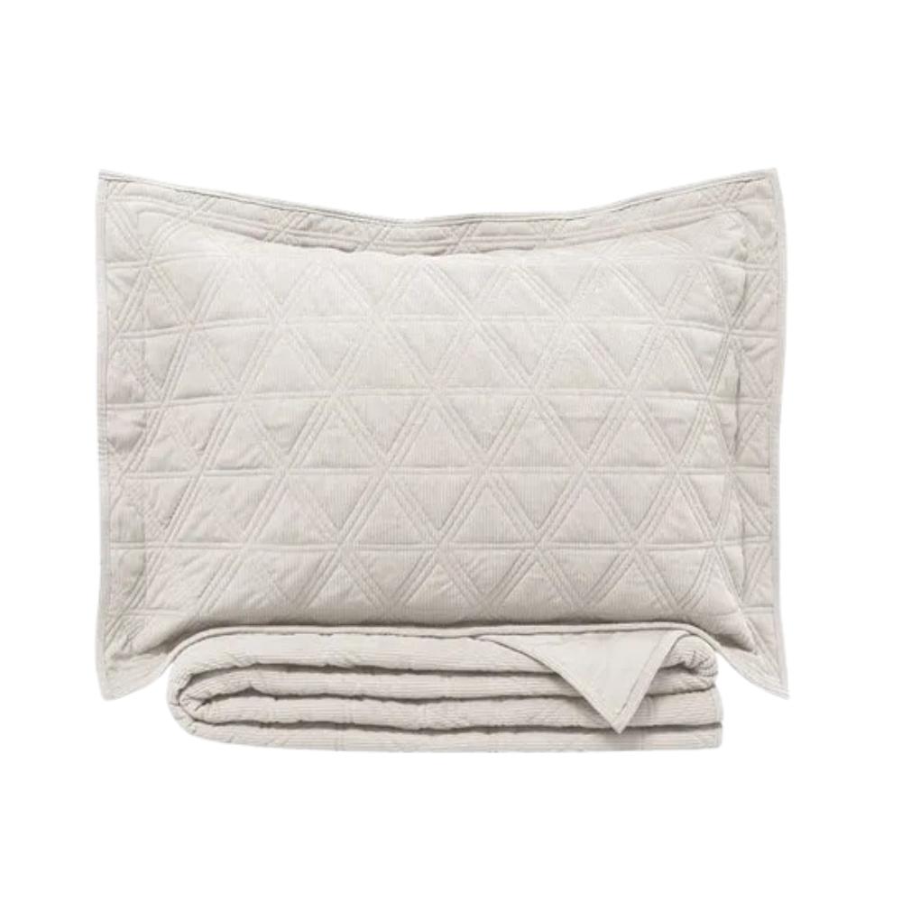 Kit Colcha 3 Peças Bristol Casal Off White Corttex