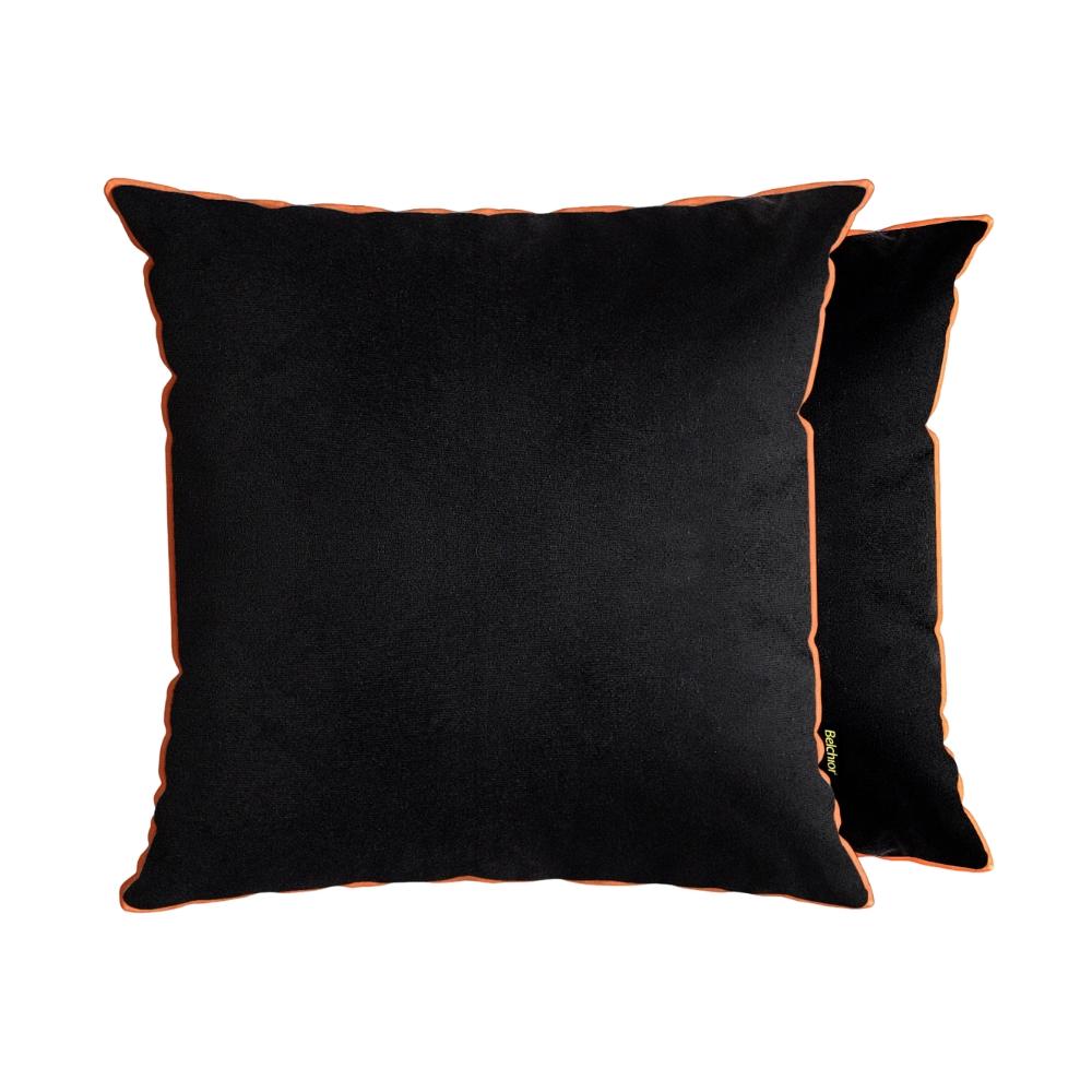 Capa Para Almofada Cordone Halloween Lisa Preta 115 43x43 cm Belchior