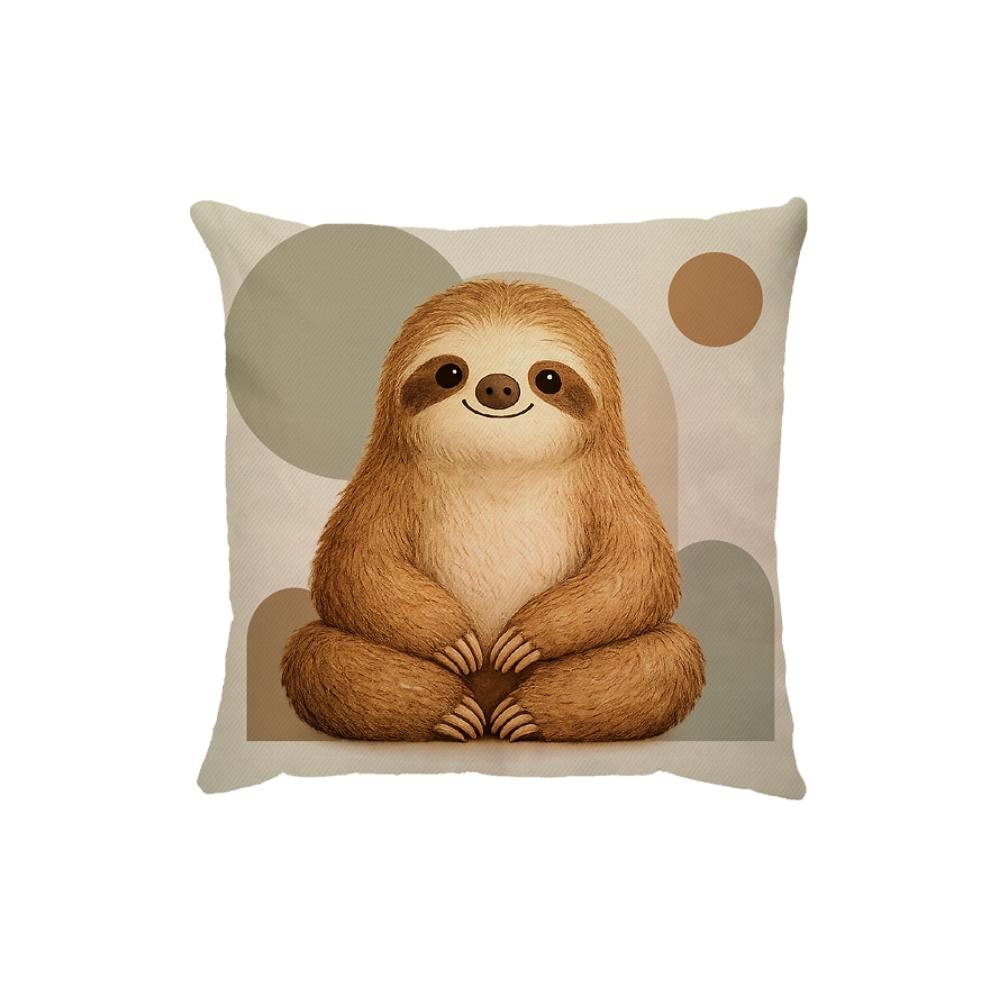 Capa Para Almofada 45x45cm Sarja Infantil Preguiça Dud Almofadas