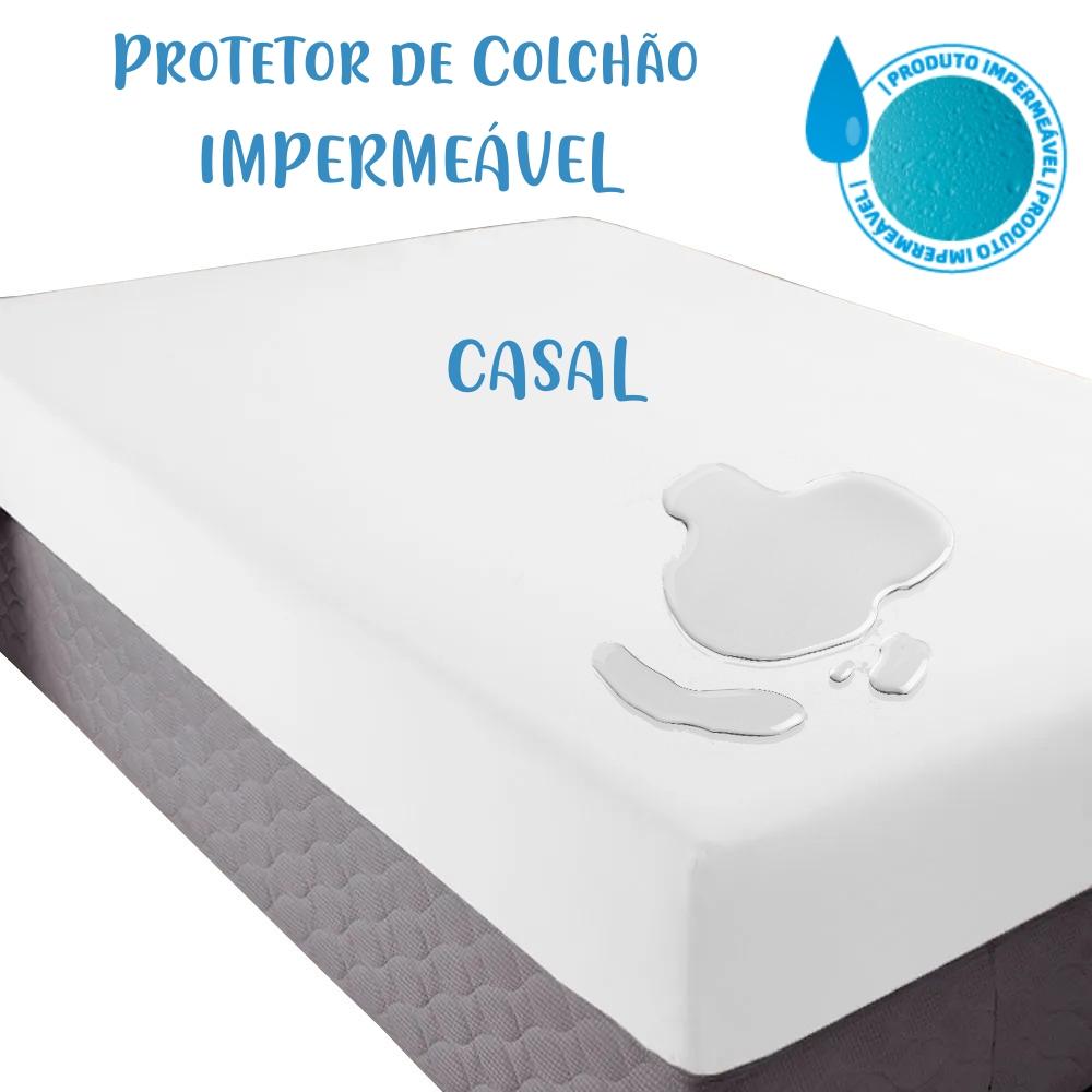 Protetor de Colchão Impermeável Casal 1,38x1,88m Arrumadinho Enxovais
