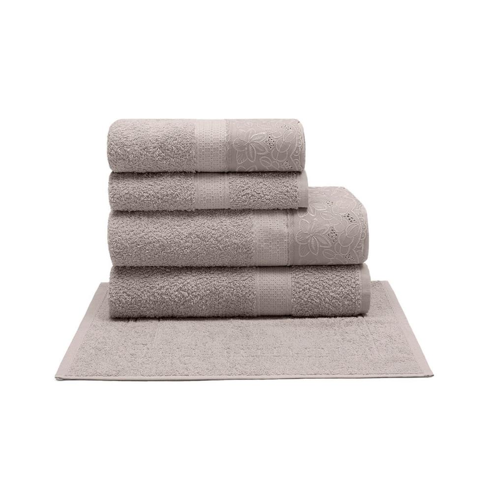 Jogo De Banho 5 Peças Melody Com Renda Cassia Fendi Buettner