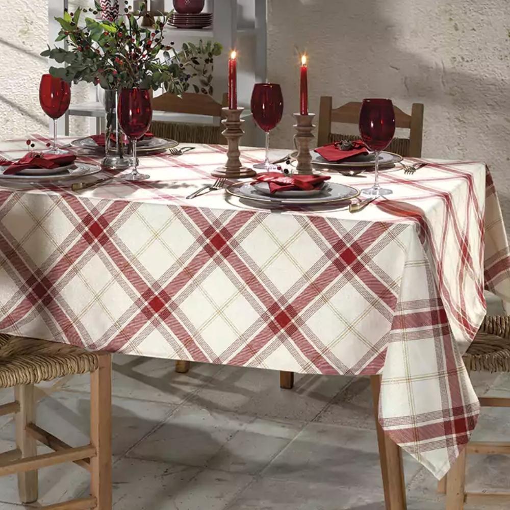 Toalha de Mesa Celebra Natal 99 Retangular 8 Lugares 1,60m x 2,70m Dohler