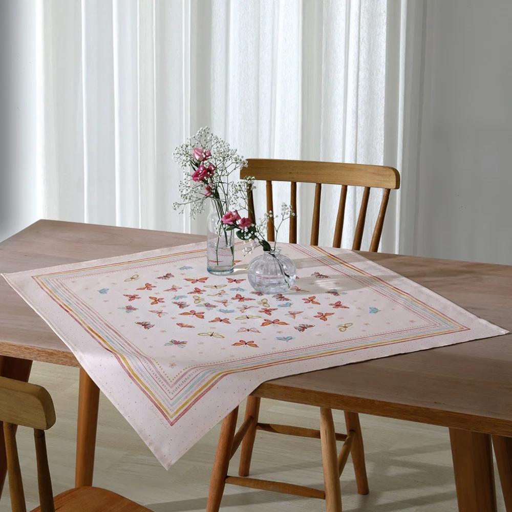 Toalha Centro de Mesa Chá Quadrada 78x78 cm Clean Renova Serena Dohler
