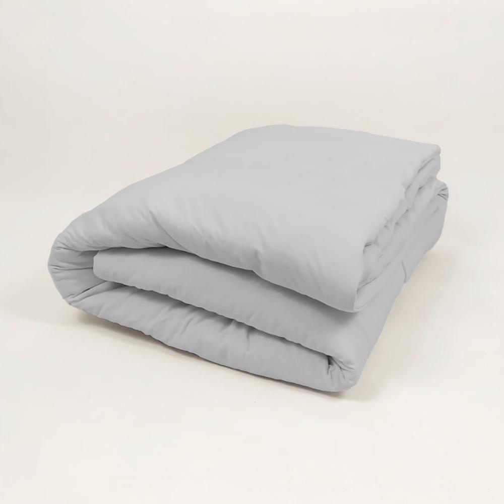 Edredom Para Cama Júnior em Malha 100% Algodão Cinza Arrumadinho Enxovais