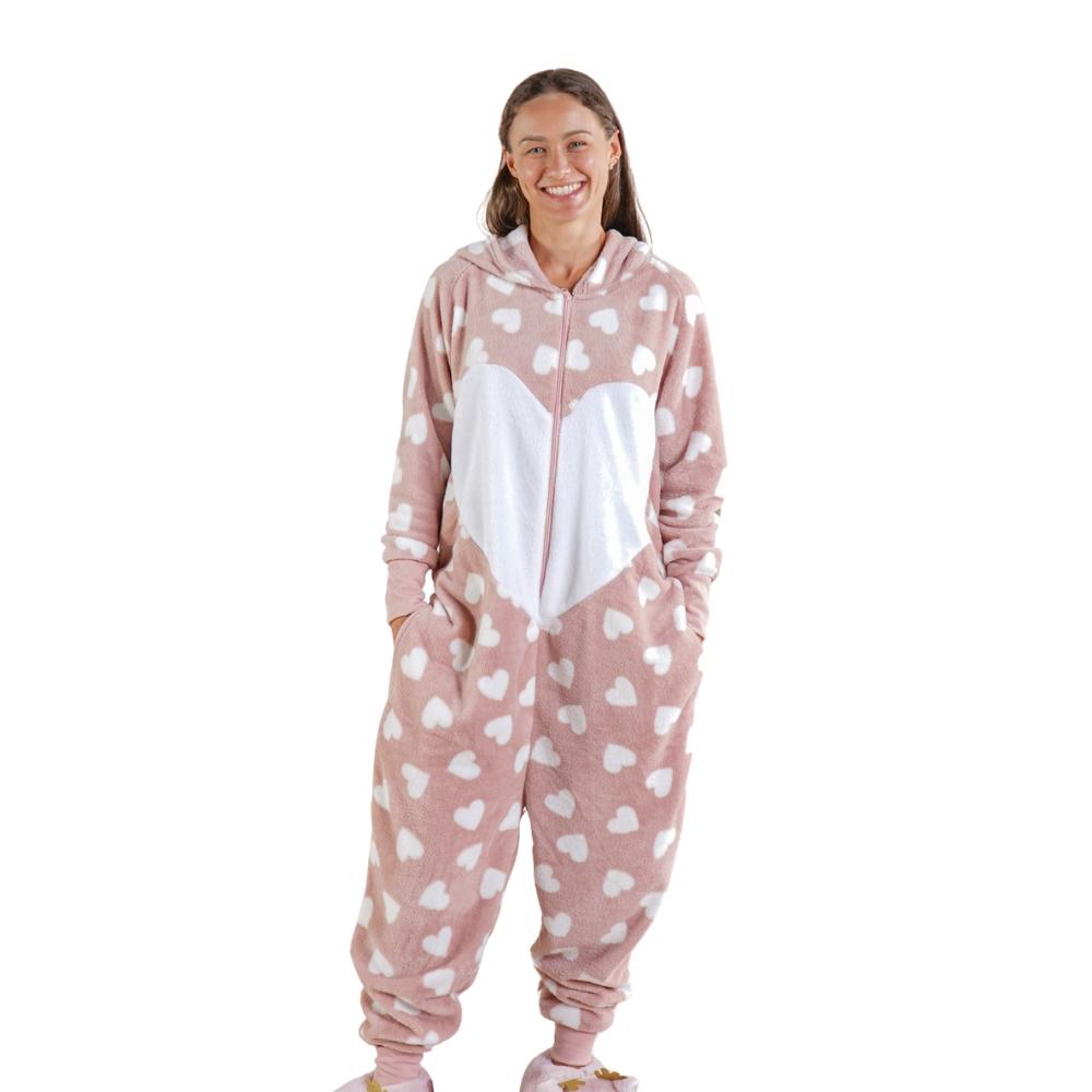 Pijama Macacão Kigurumi Longo Adulto Coala Tamanho M Due
