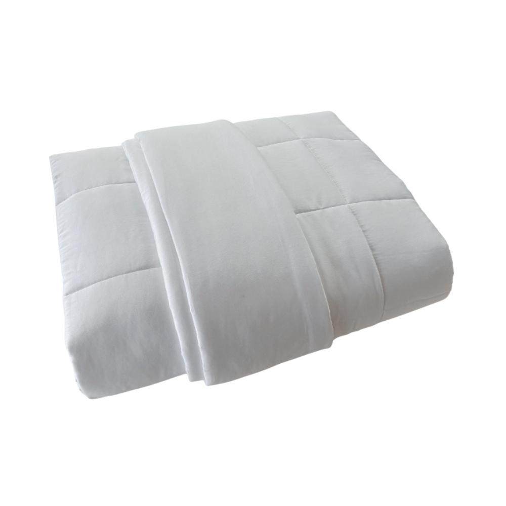 Colcha Cobreleito Cama Júnior 400 Fios 100% Algodão Branco Arrumadinho Enxovais