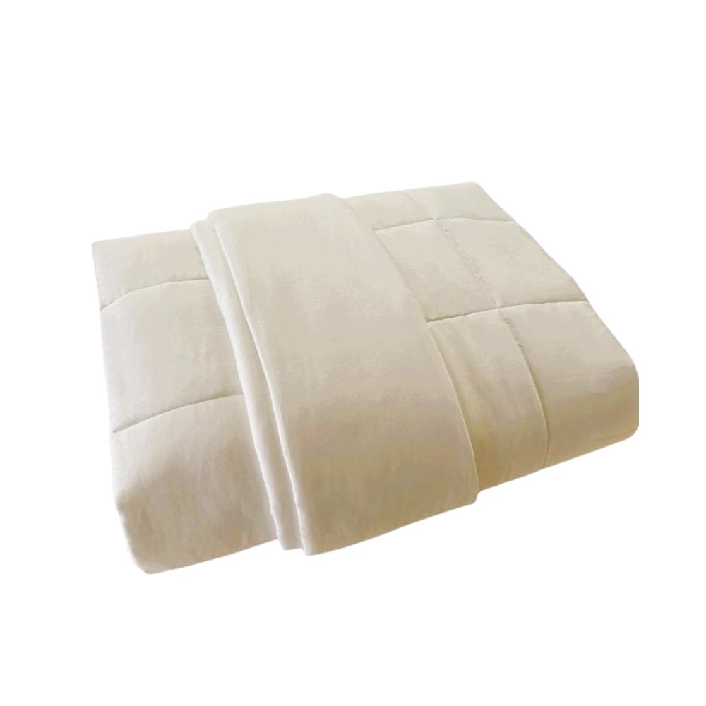 Colcha Cobreleito Cama Júnior 300 Fios 100% Algodão Pérola Arrumadinho Enxovais