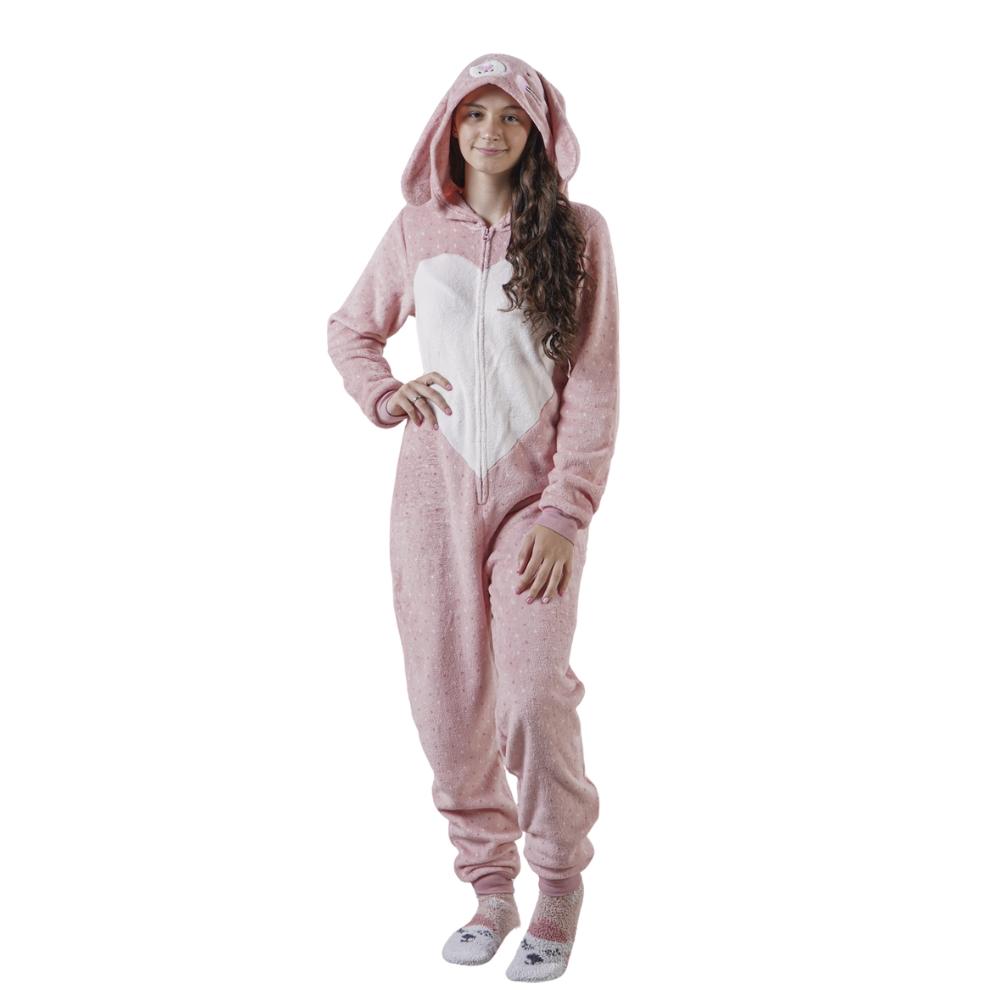 Pijama Macacão Longo Coelhinha Tamanho 04 Infantil Due