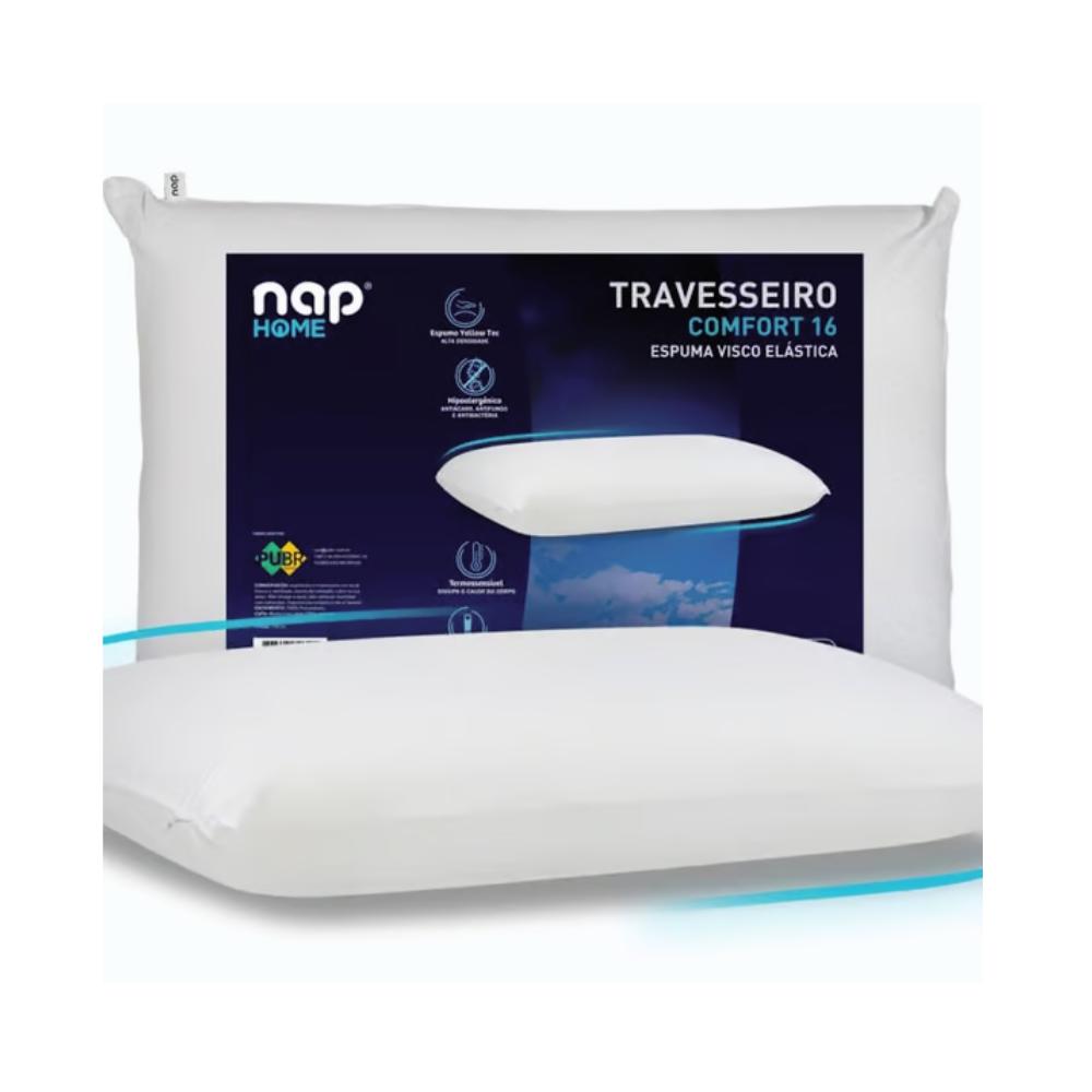 Travesseiro Visco Nasa Confort 16cm de Altura NAP