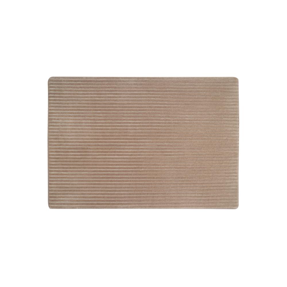 Tapete Para Quarto Banheiro Curves 40x60cm Bege Jolitex