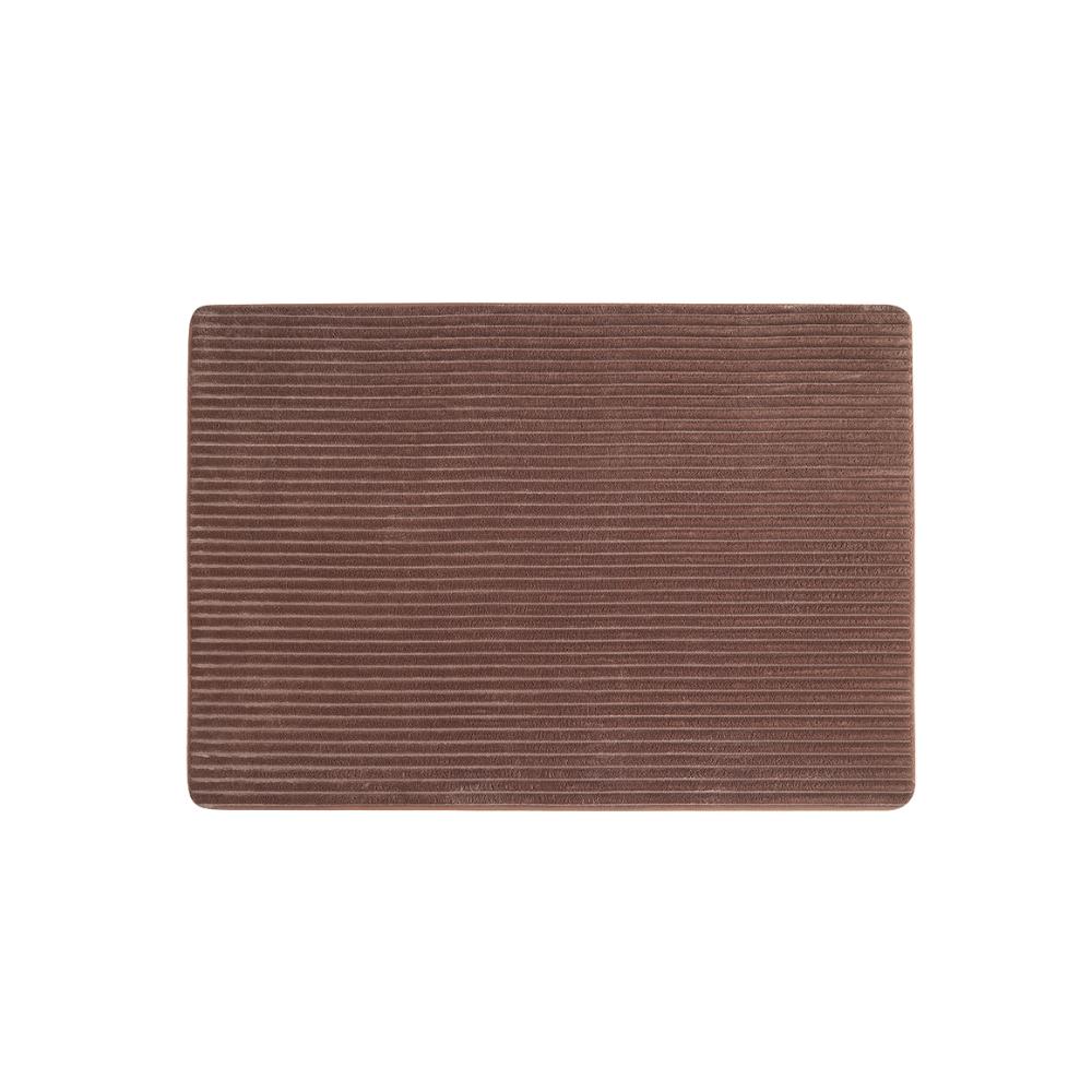 Tapete Para Quarto Banheiro Curves 40x60cm Marrom Jolitex