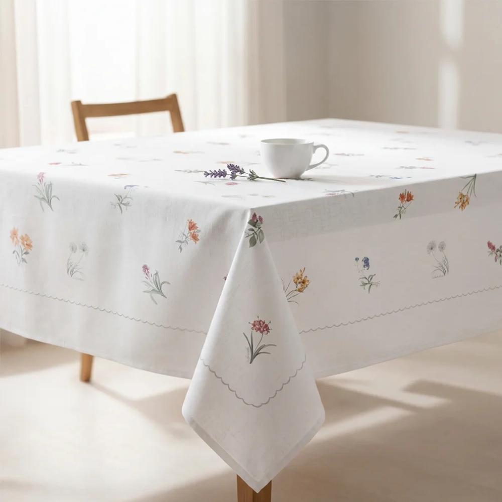 Toalha de Mesa Retangular 8 Lugares Linhares 1,60x2,70m Arabella Diana Dohler