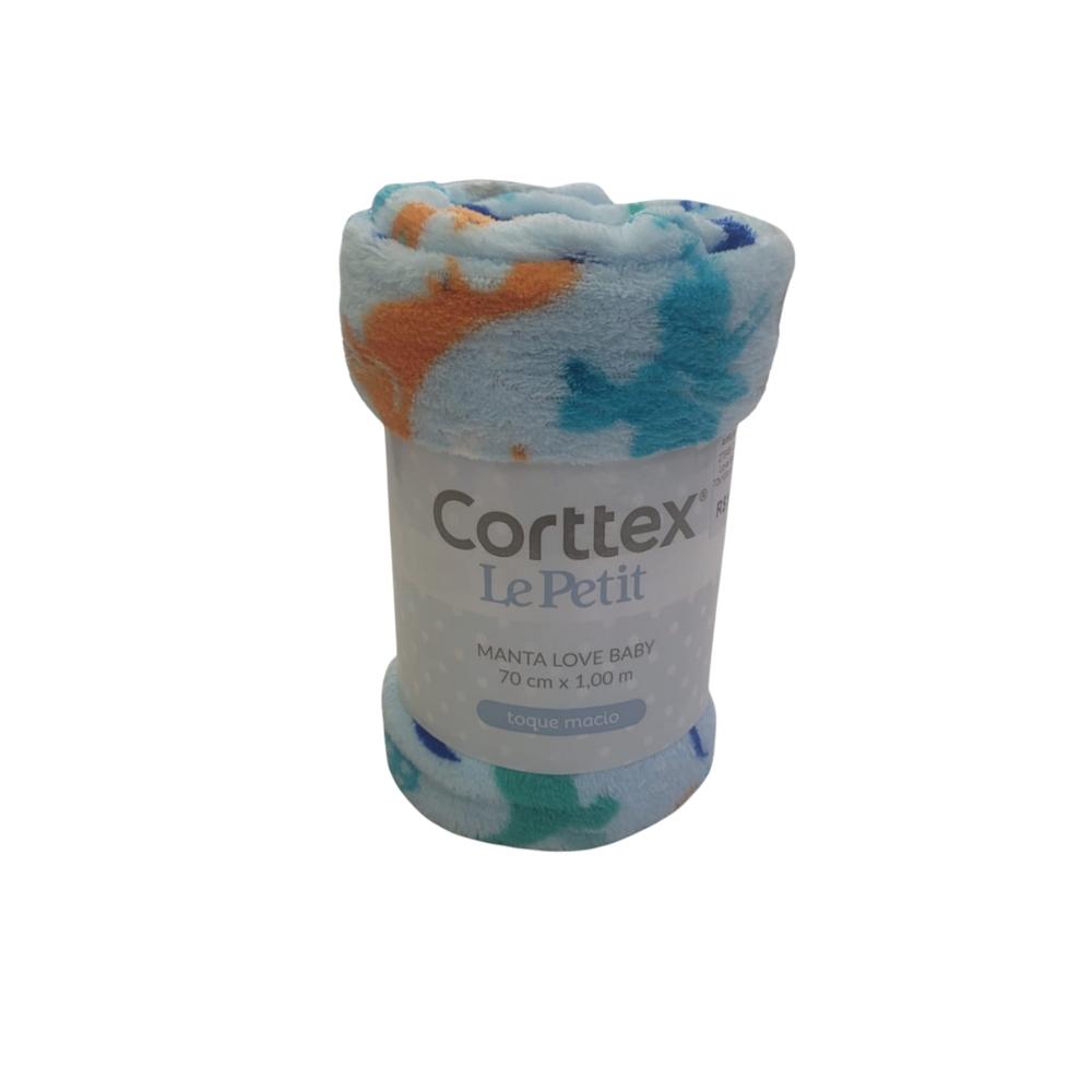 Manta Para Bebê Love Baby Dinossauros 70x100cm Microfibra Corttex