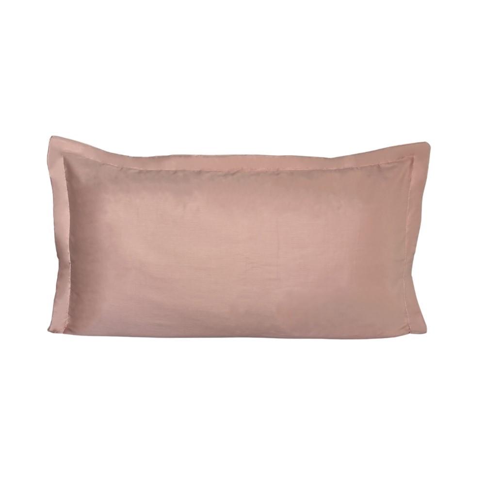Porta Travesseiro King 50x90cm Percal 300 Fios 100% Algodão Rose Arrumadinho Enxovais