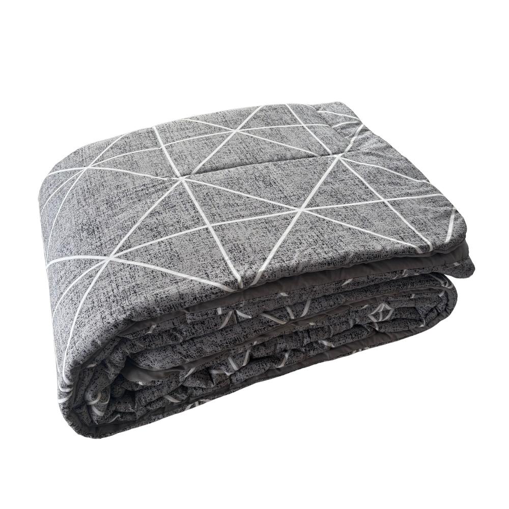 Edredom Solteiro King 160 Fios 100% Algodão Estampado Boston Arrumadinho Enxovais