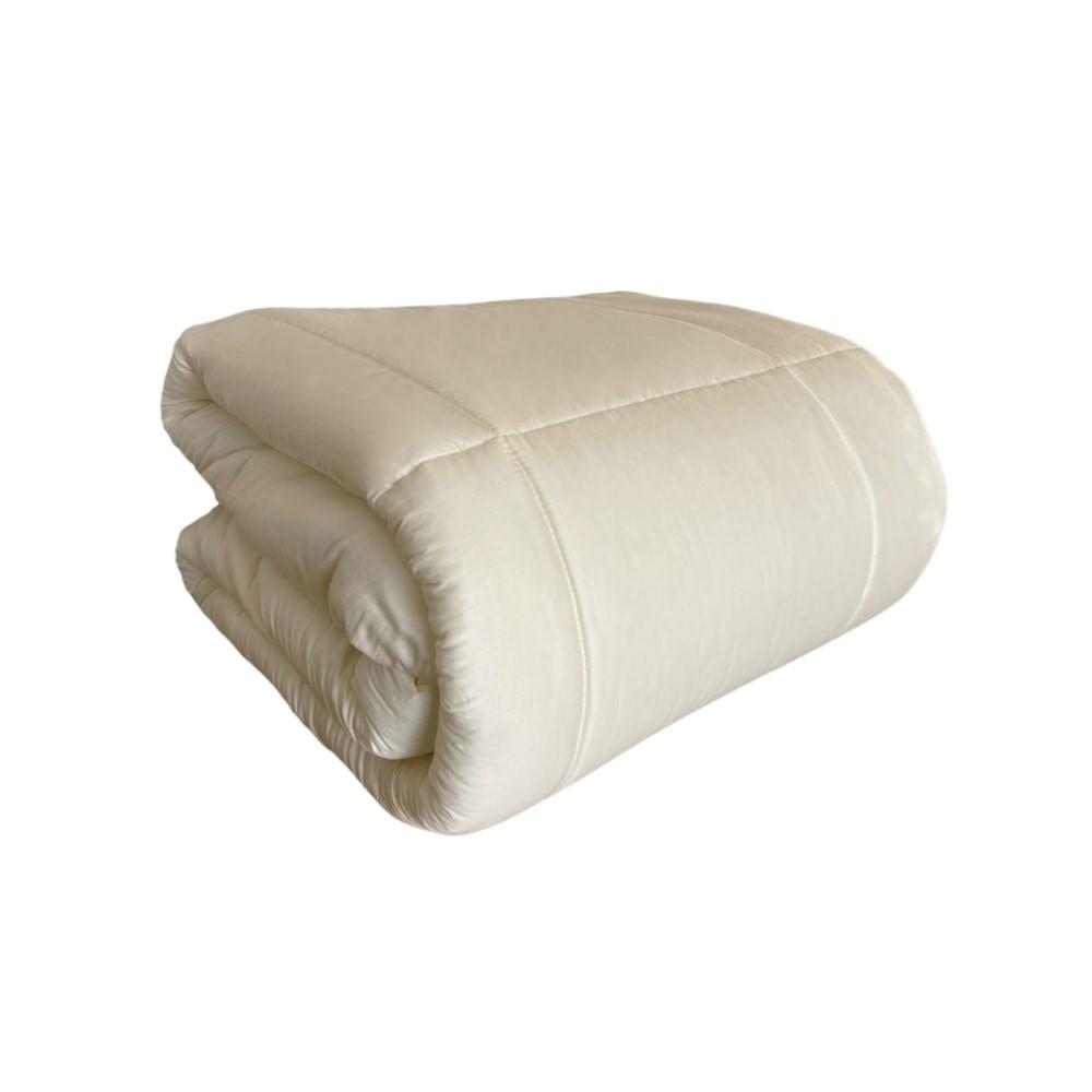 Edredom Mini Cama Percal 300 Fios 100% Algodão Pérola Arrumadinho Enxovais