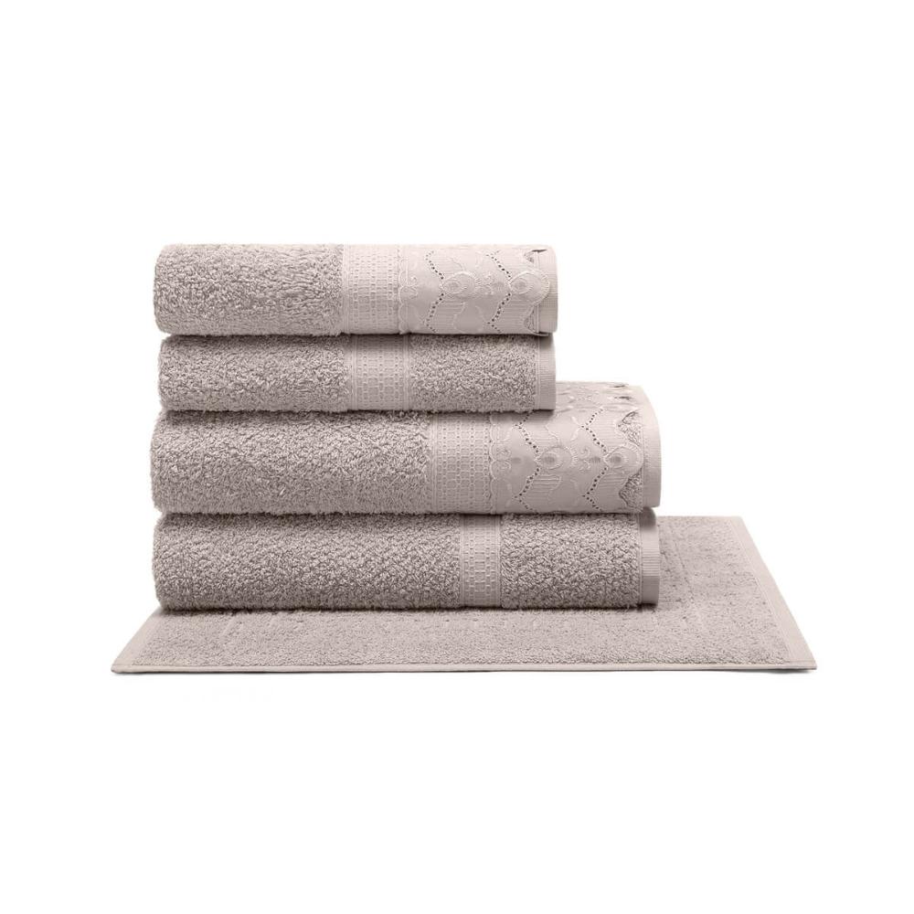 Jogo De Banho 5 Peças Melody Com Renda Elen Fendi Buettner