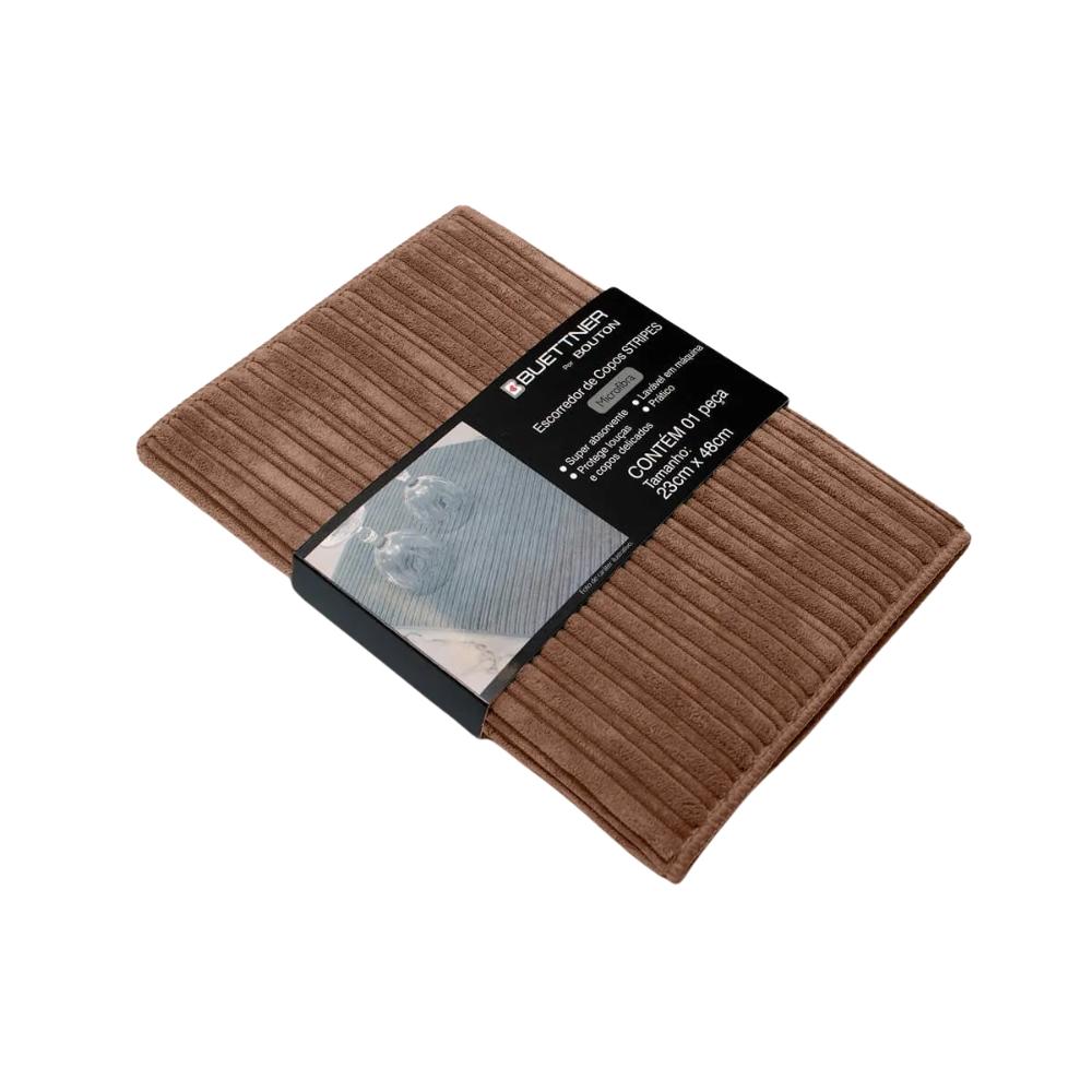 Escorredor Para Copos 23x48cm Stripes Marrom Khaki Buettner