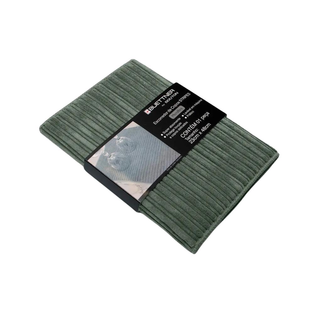 Escorredor Para Copos 23x48cm Stripes Verde Musgo Buettner